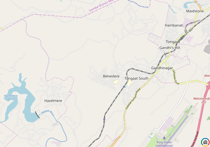 Map location of Belvedere